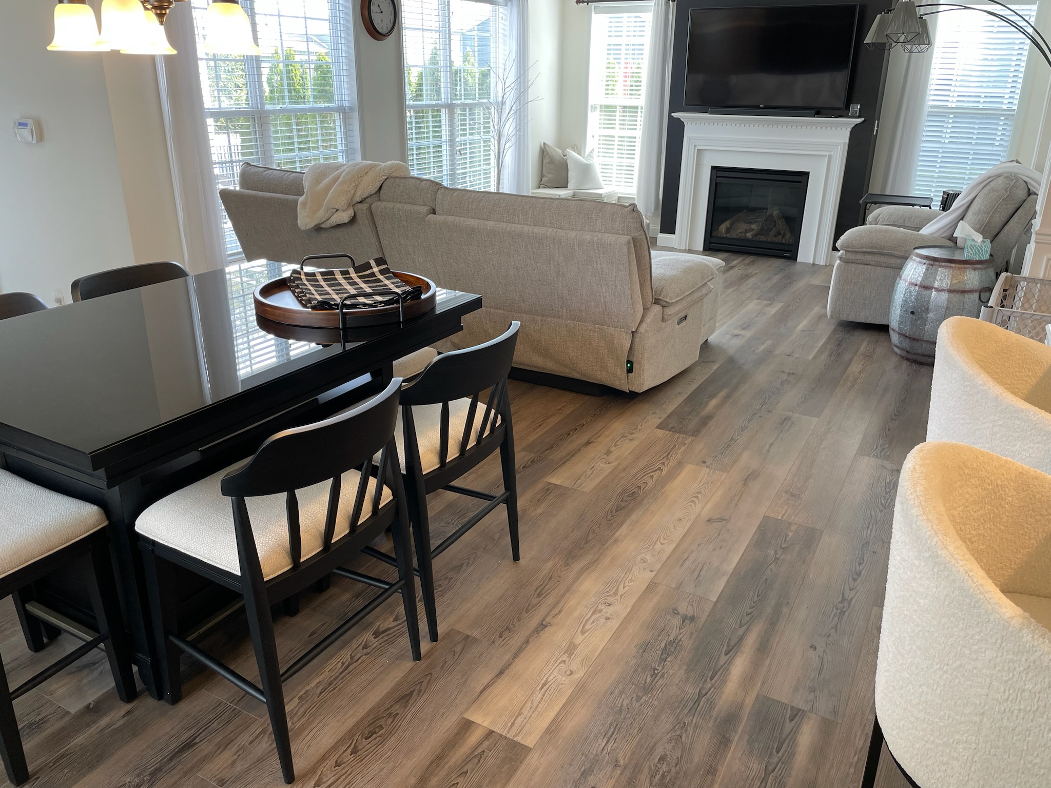 Beautiful luxury vinyl plank flooring